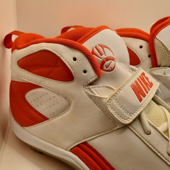 New Nike Blade Shark Orange/White Football Cleats Men’s Size 15 315789-161 main image 7